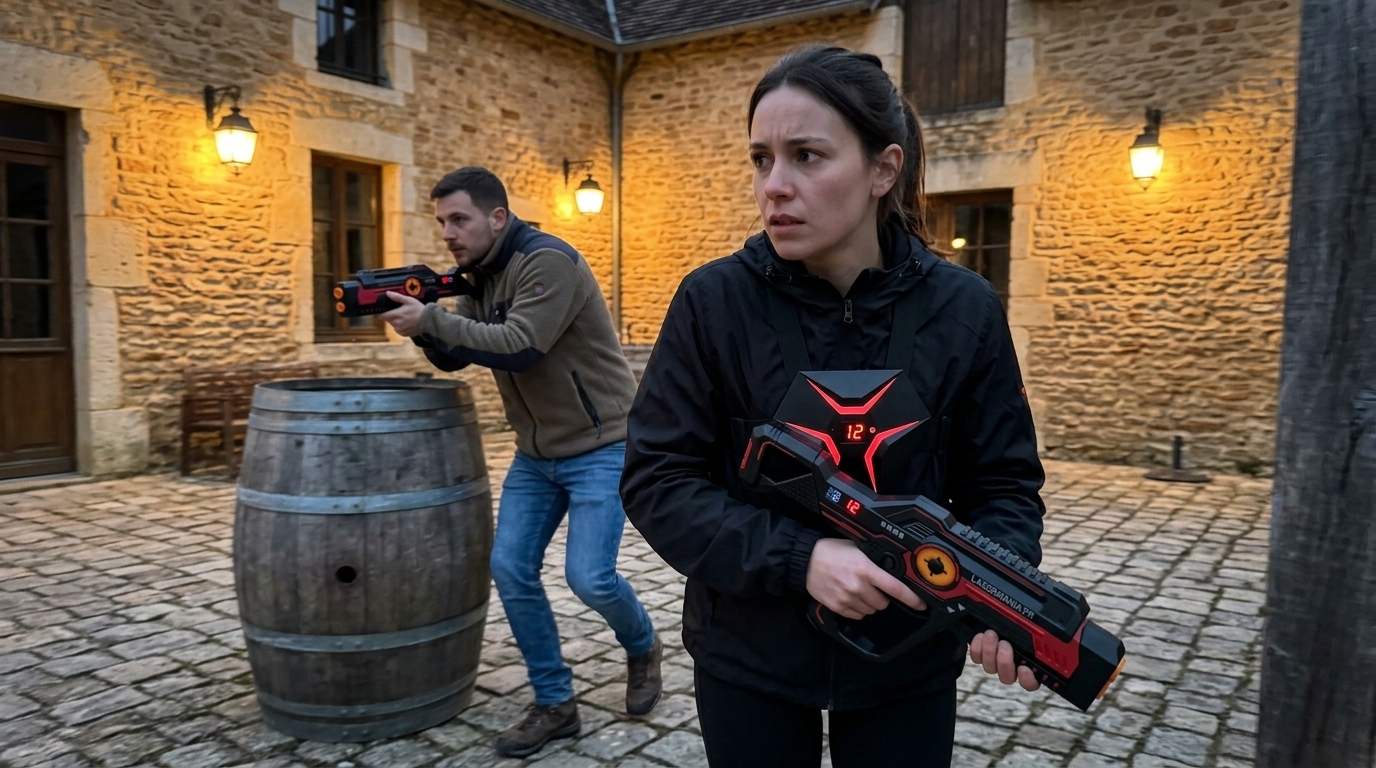 Livret d'animation et matériel laser game Lasermania sur le terrain